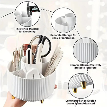 Rotaro360 Makeup Organizer  1 PC Plastic Cosmetic Storage With 5 Compartments  360 Rotation 3