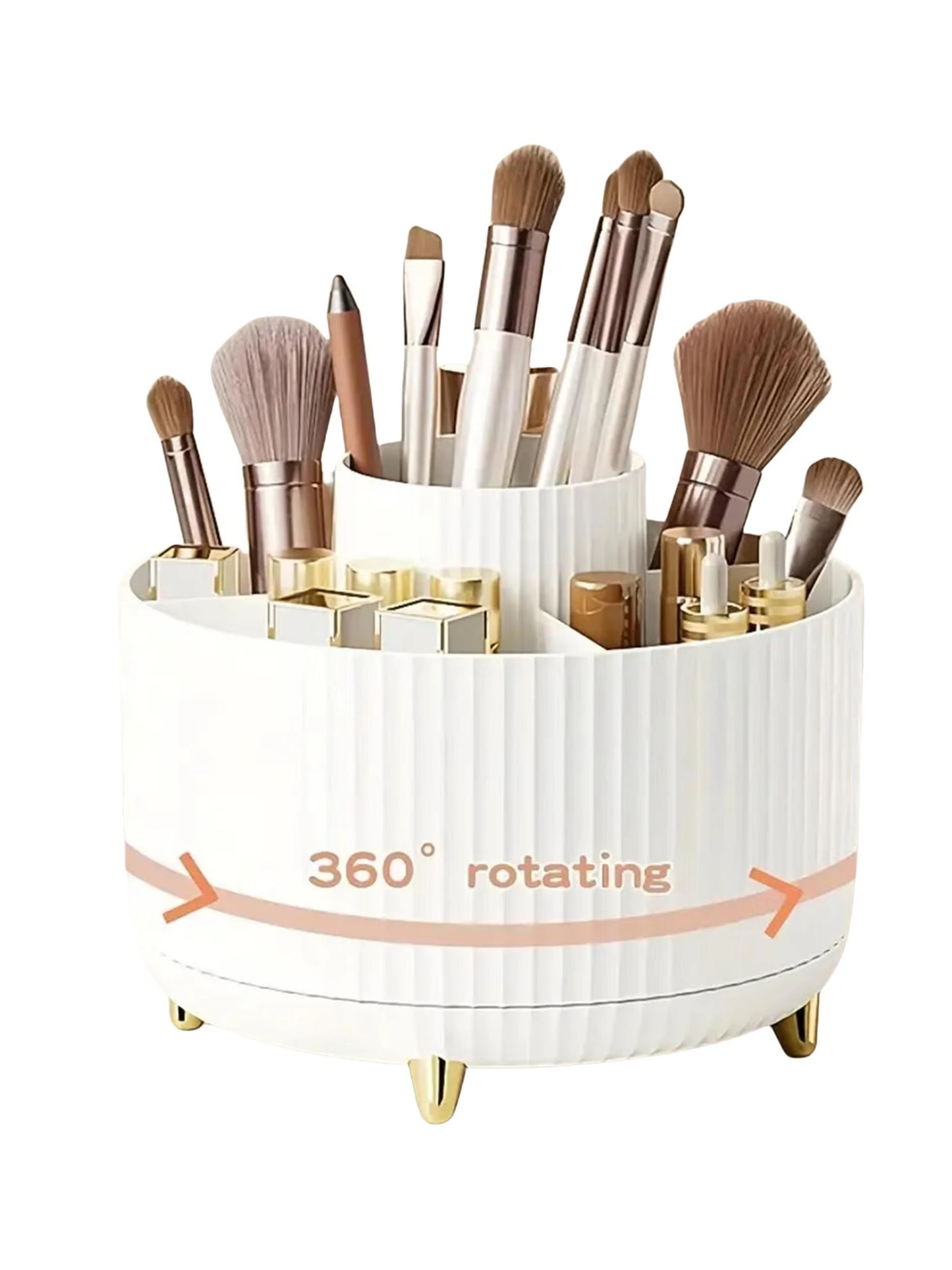 Rotaro360 Makeup Organizer  1 PC Plastic Cosmetic Storage With 5 Compartments  360 Rotation 6