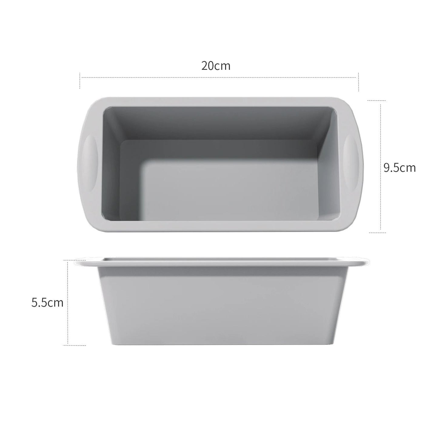 Nonstick Silicone Mini Loaf Baking Pan 9