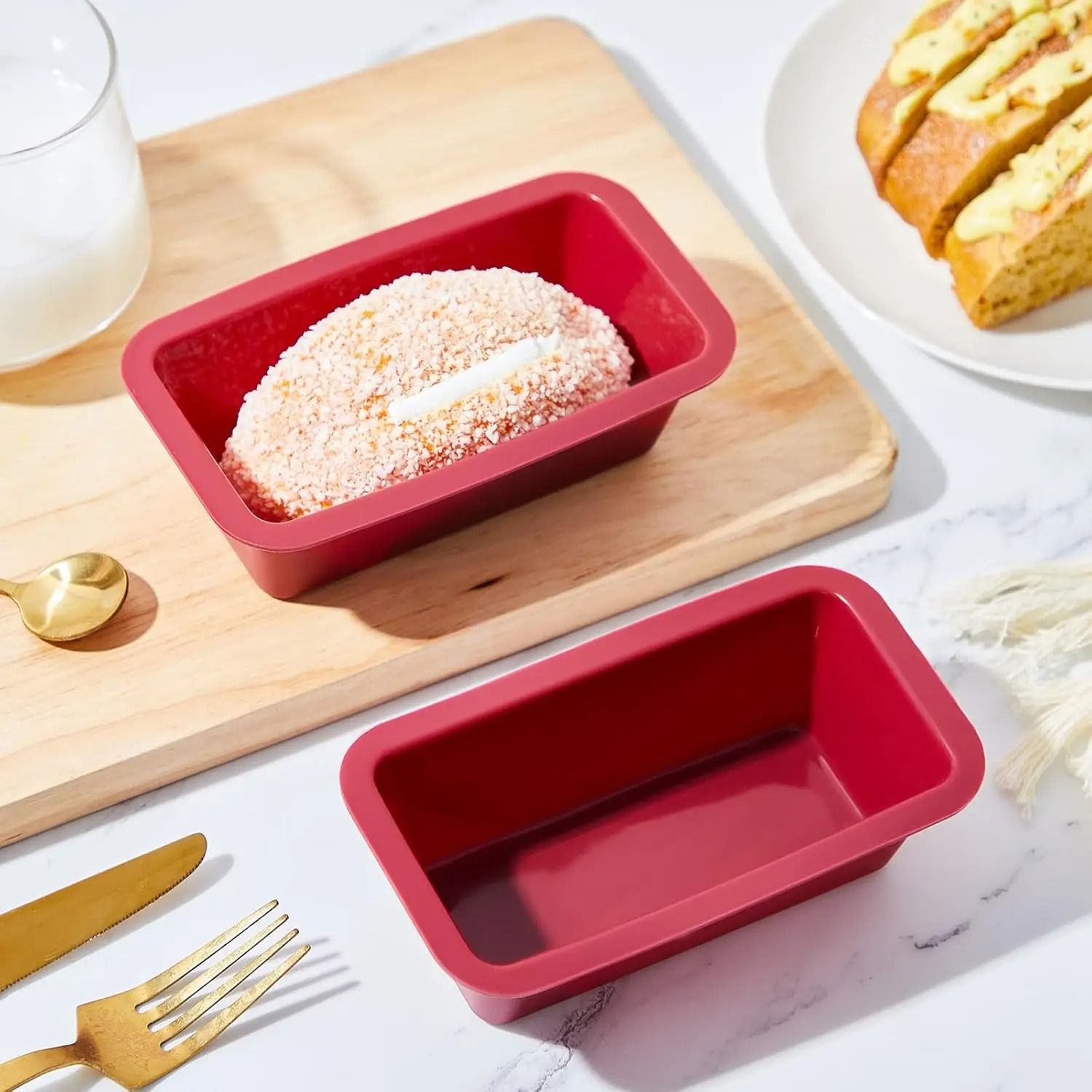 Nonstick Silicone Mini Loaf Baking Pan 1