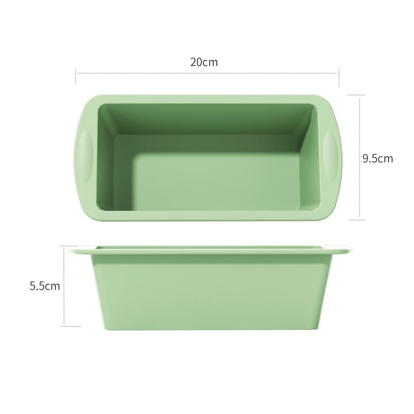 Nonstick Silicone Mini Loaf Baking Pan 8