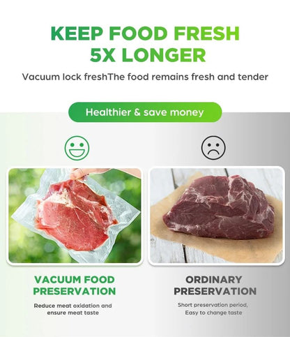 Electric Food Vacuum Sealer Machine With Double Pump And Storage Bags 2