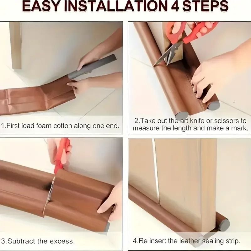 Door Bottom Seal Strip For Soundproof And Draft Protection 5