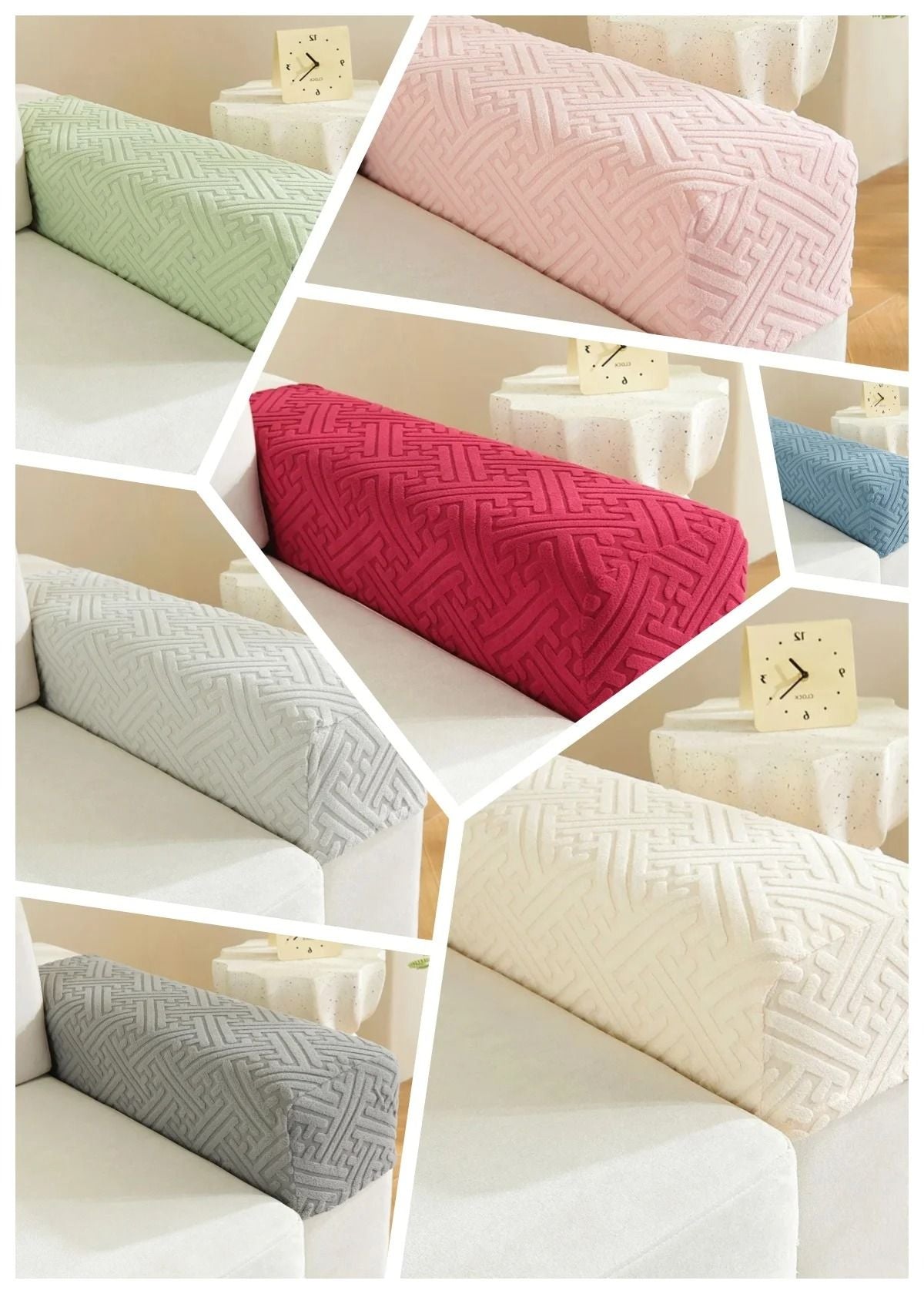 Stretch Armrest Covers For Sofa Or Chair 5