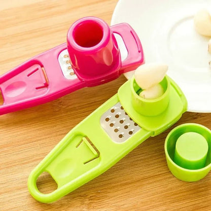 Household Garlic And Ginger Press With Grater And Slicer 4