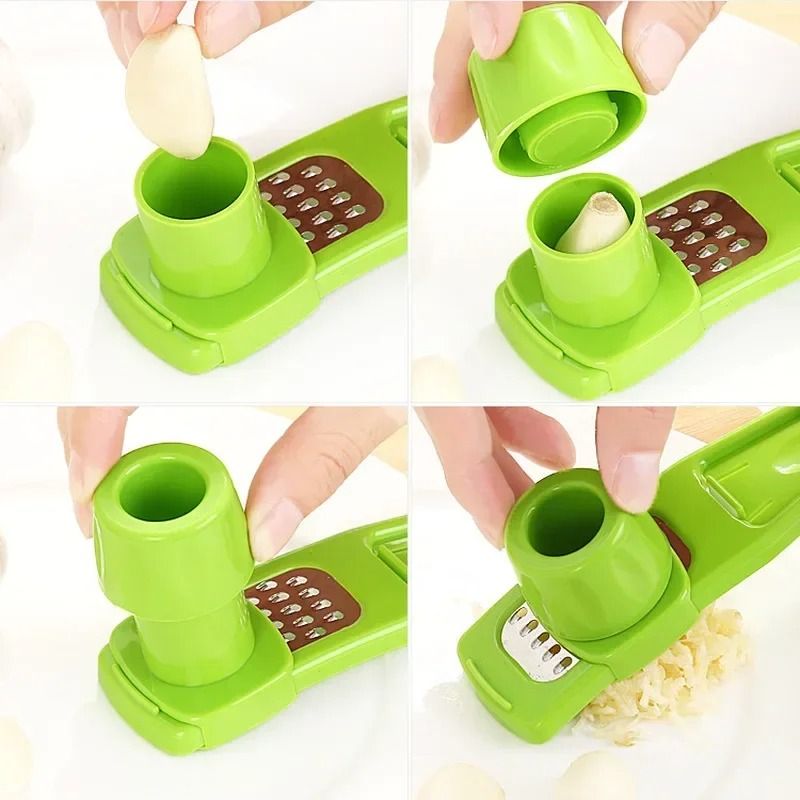 Household Garlic And Ginger Press With Grater And Slicer 6