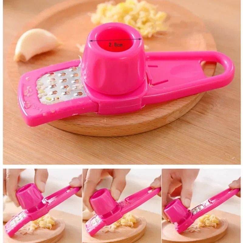 Household Garlic And Ginger Press With Grater And Slicer 8