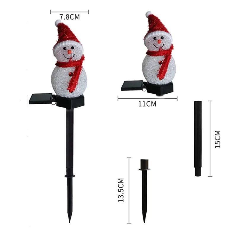 Solar Snowman Christmas Light For Outdoor Decoration 1