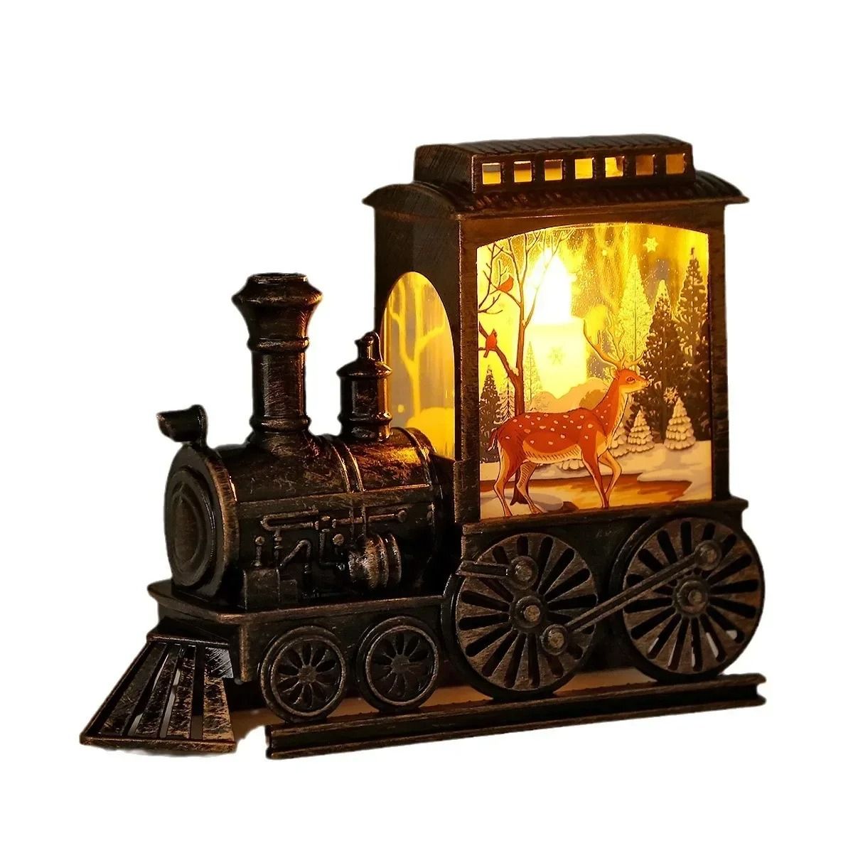 Vintage Train LED Night Light Lantern 4