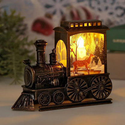 Vintage Train LED Night Light Lantern 8
