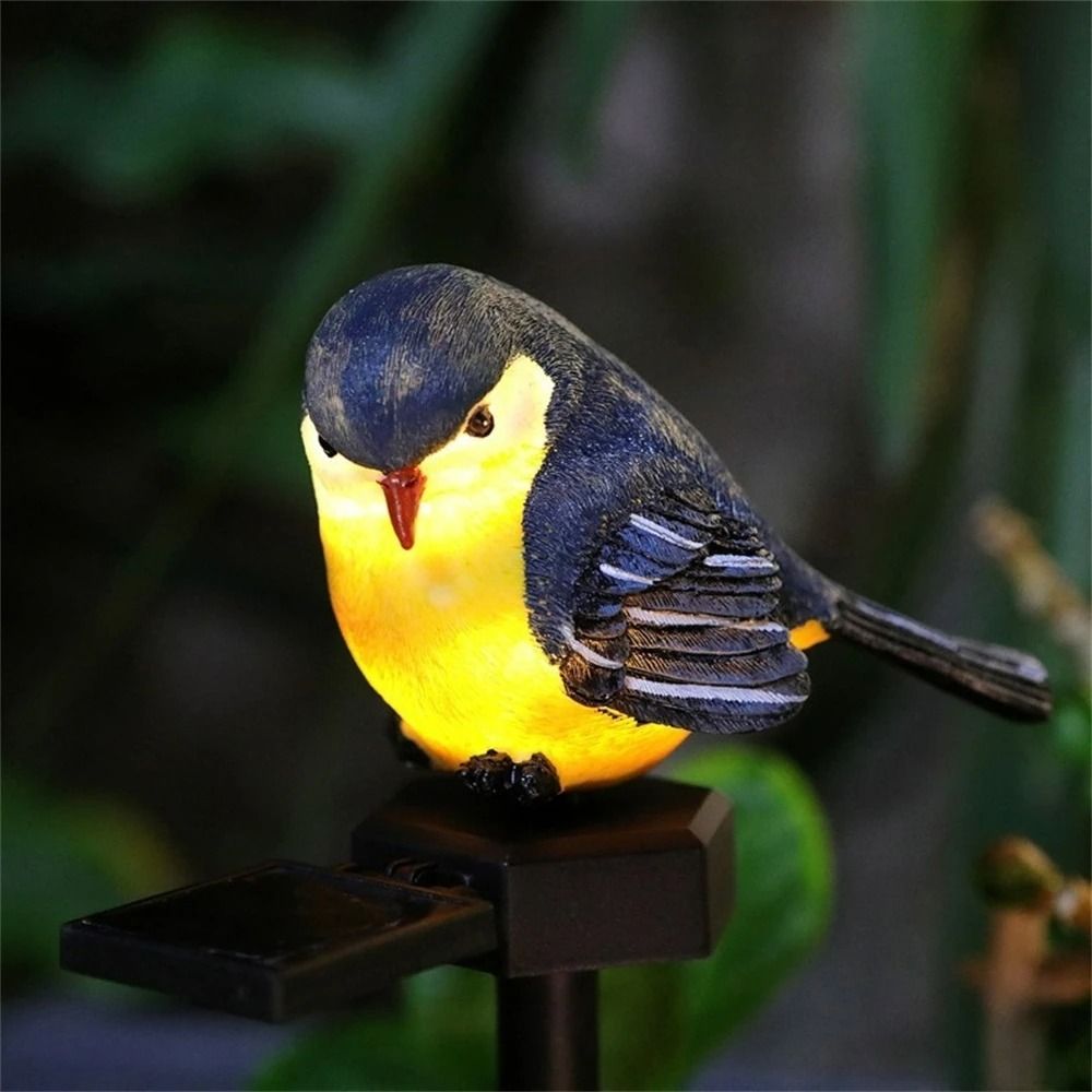 Solar Bird Garden Light Outdoor Resin Decoration