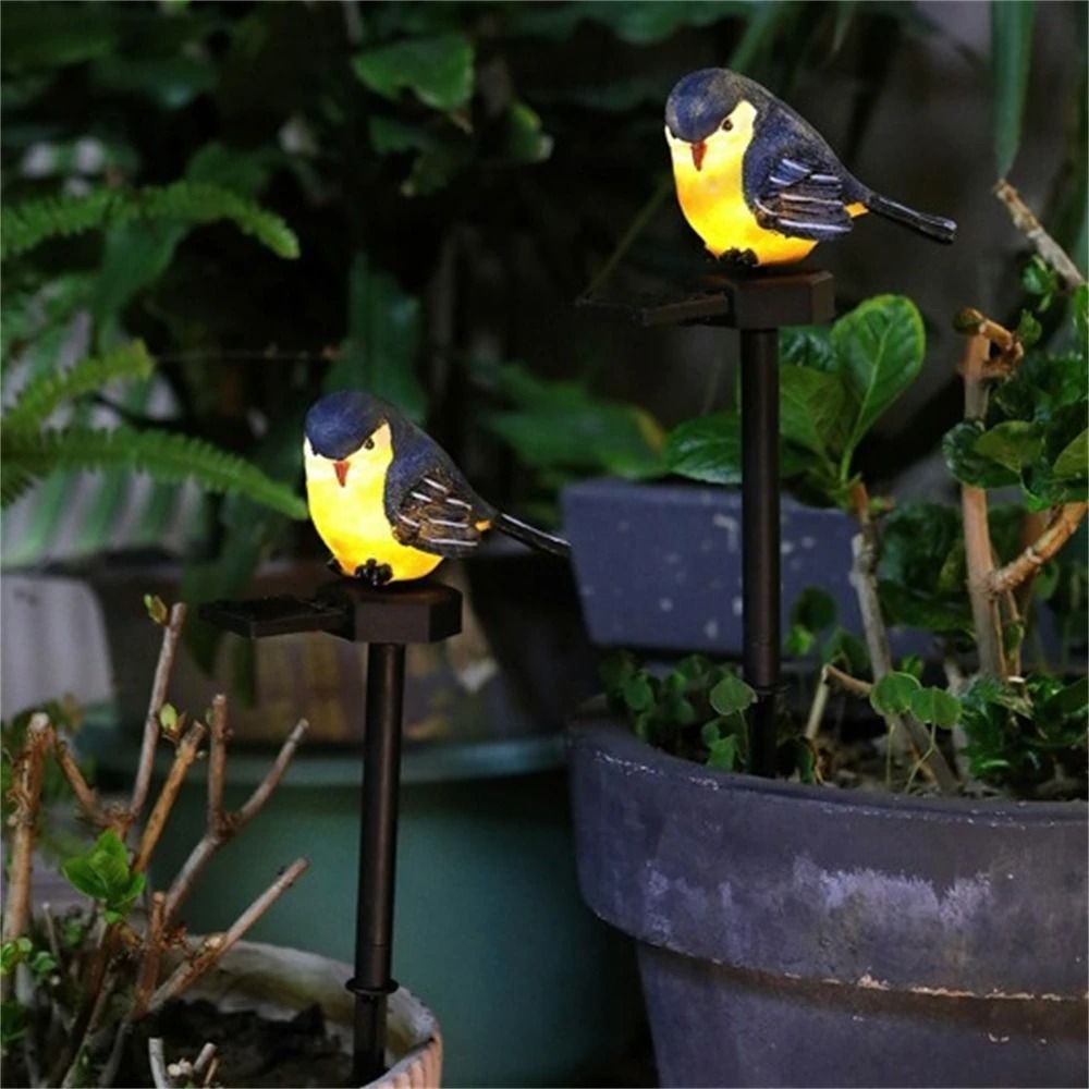 Solar Bird Garden Light Outdoor Resin Decoration 3