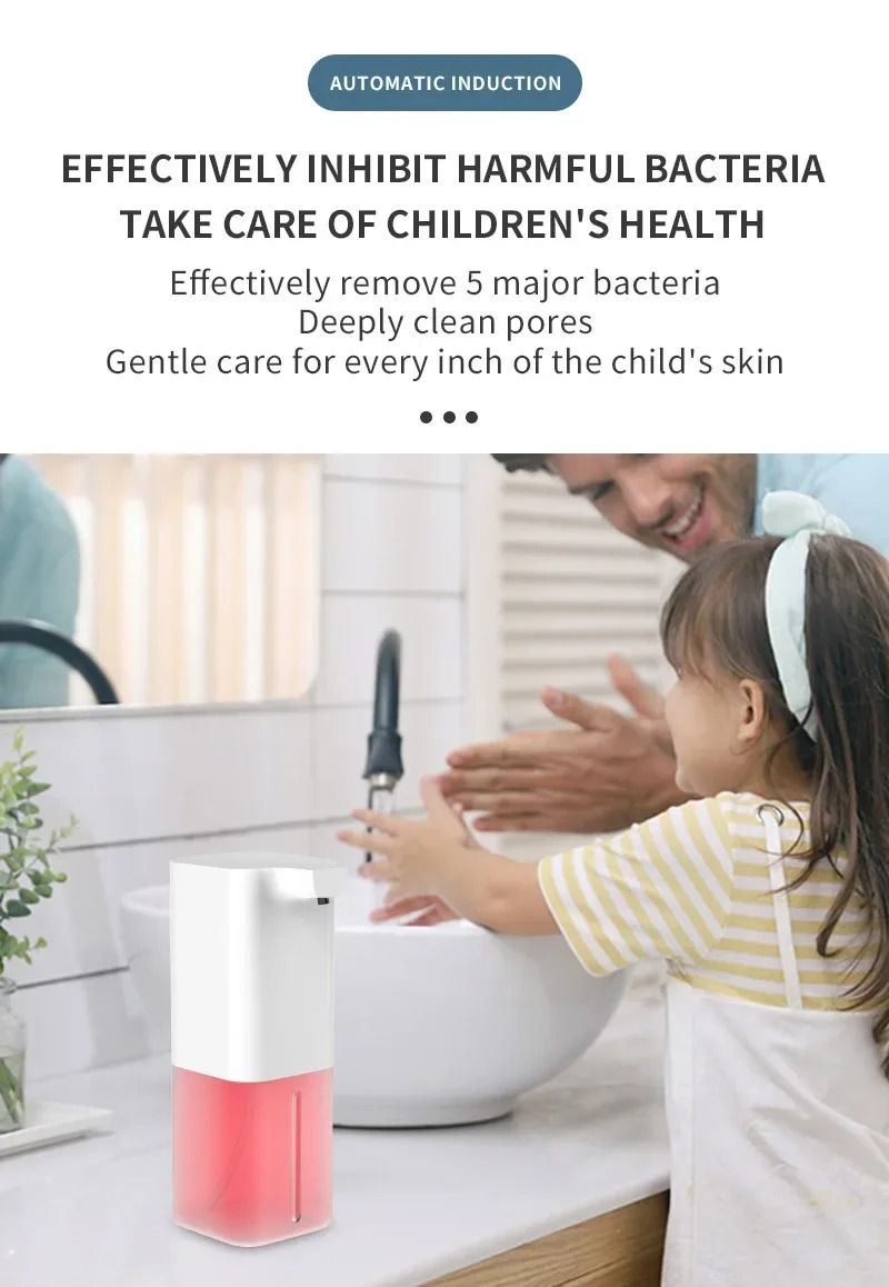 Automatic Infrared Sensor Soap Dispenser USB Rechargeable For Kitchen And Bathroom 4