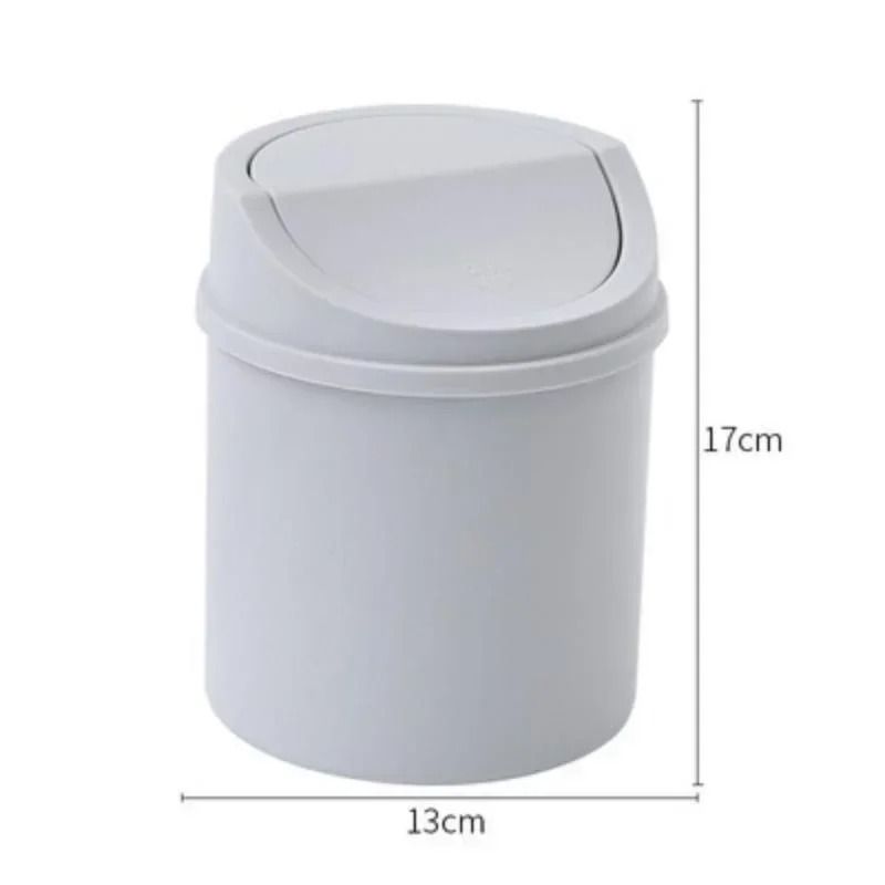 Mini Desktop Trash Can With Lid 7