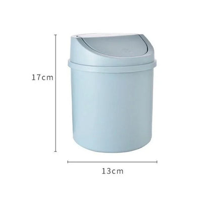 Mini Desktop Trash Can With Lid 8