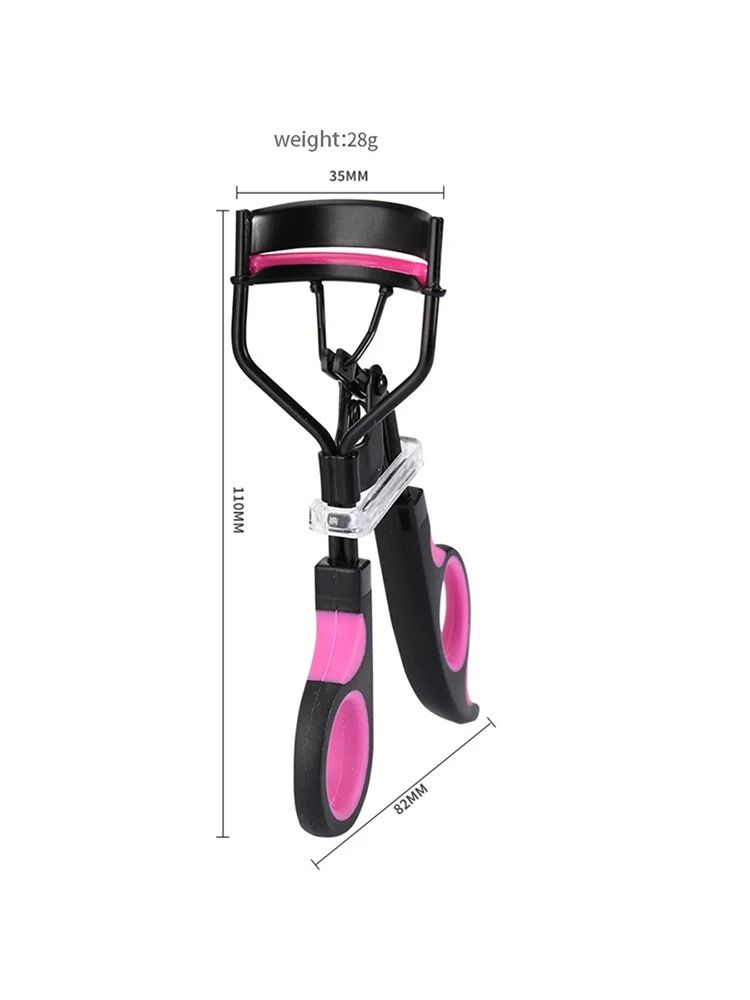 Dual Color Handle Eyelash Curler And Eyebrow Trimmer Set 7