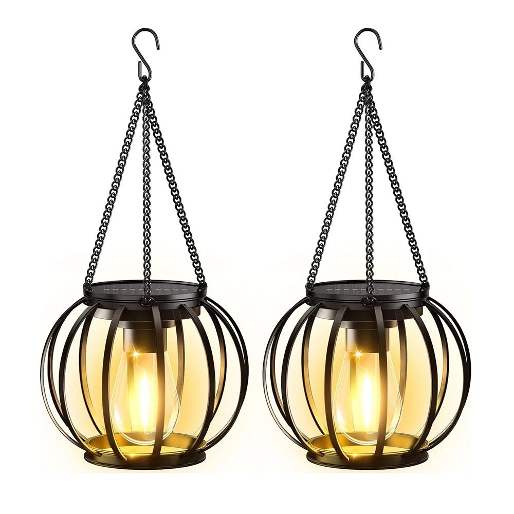 Solar Hanging Lantern Lights For Outdoor Garden 6