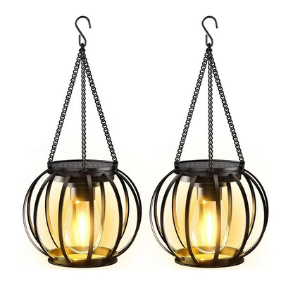 Solar Hanging Lantern Lights For Outdoor Garden 6