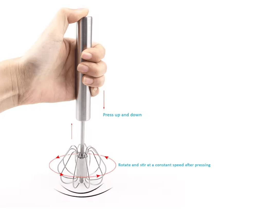 SwiftWhisk Stainless Steel Semi Automatic Hand Mixer 2