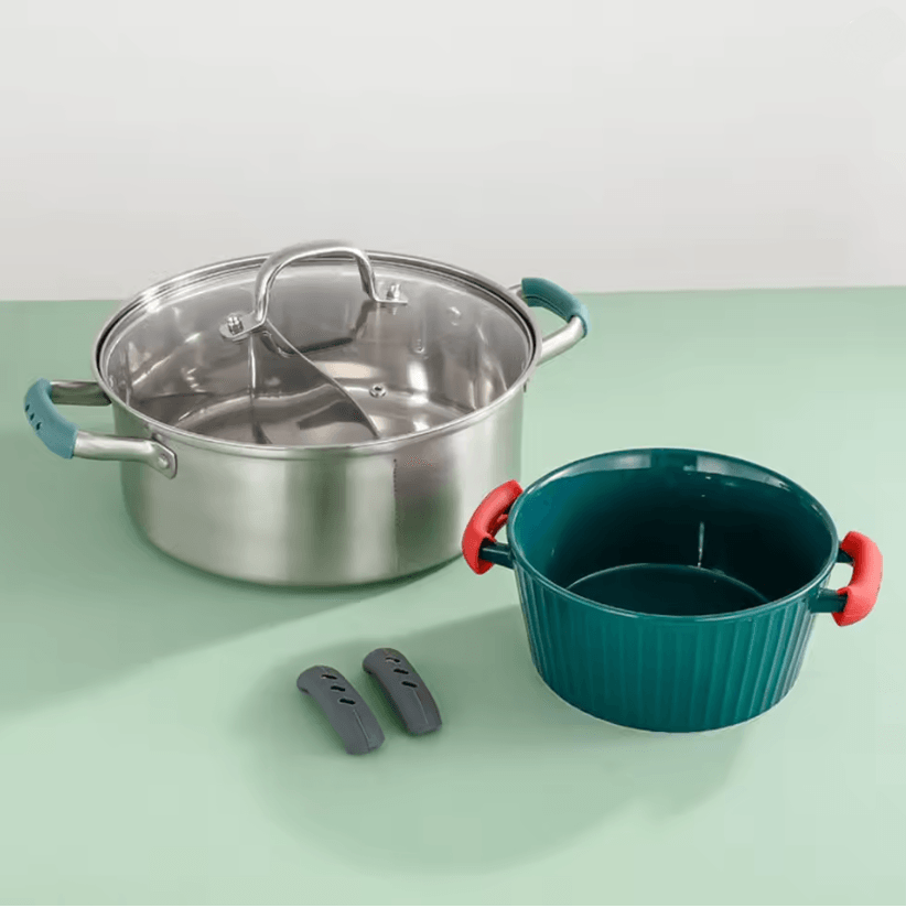 HeatGuard Silicone Pan Handle Covers Set Of 2 1