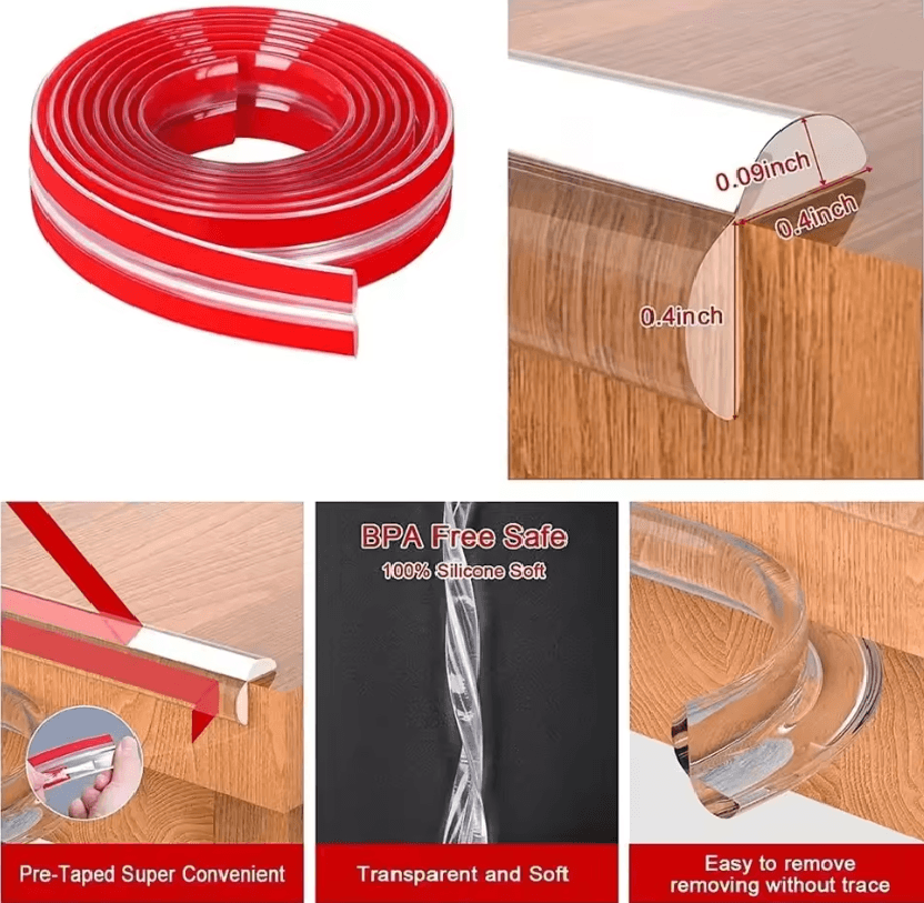 SafeEdge Silicone Table Edge Guard Baby Protection Strip 3