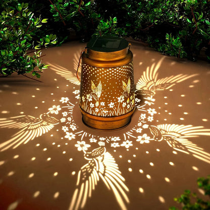 Iron Solar Lantern Outdoor Decorative Garden Light 1