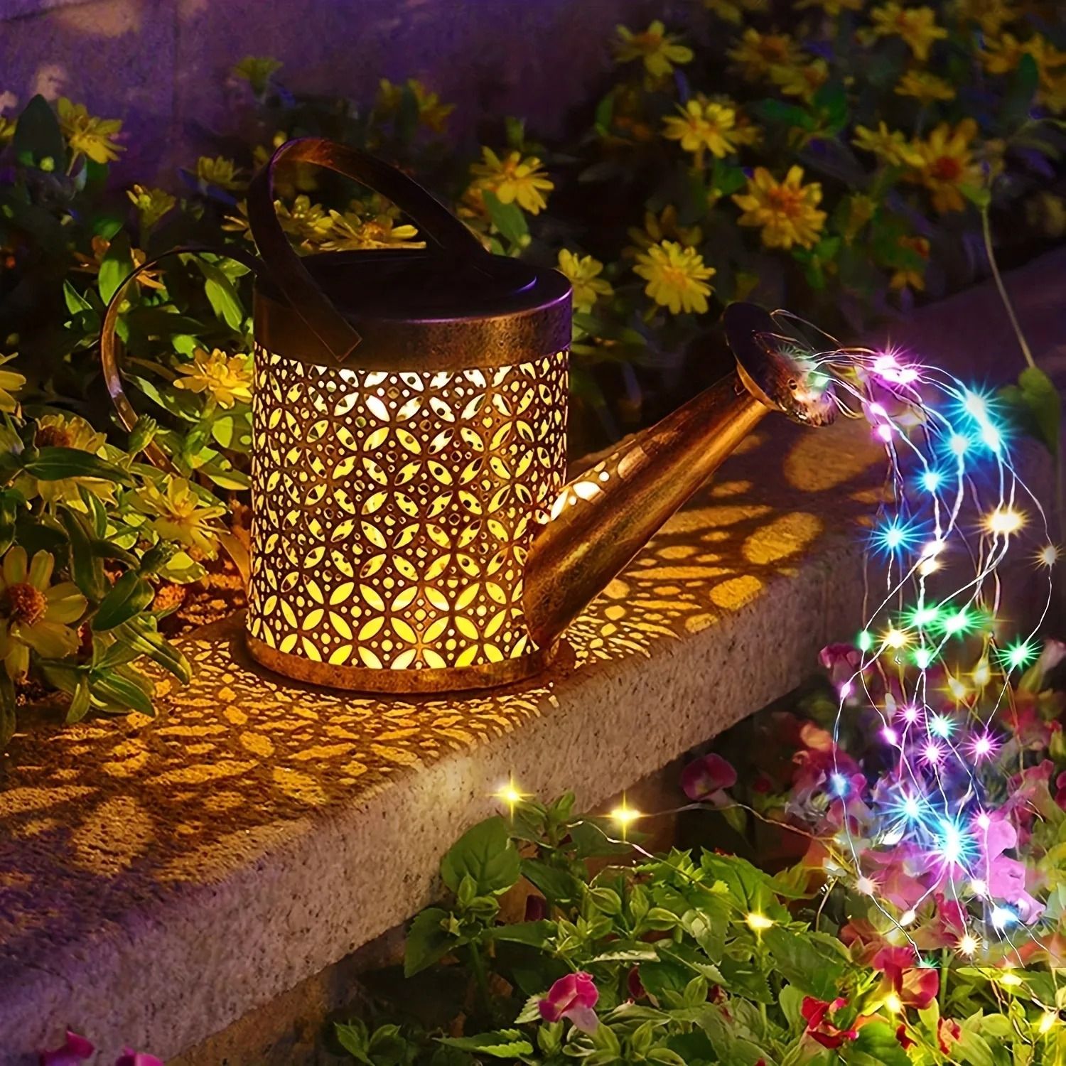 Iron Solar Lantern Outdoor Decorative Garden Light 15