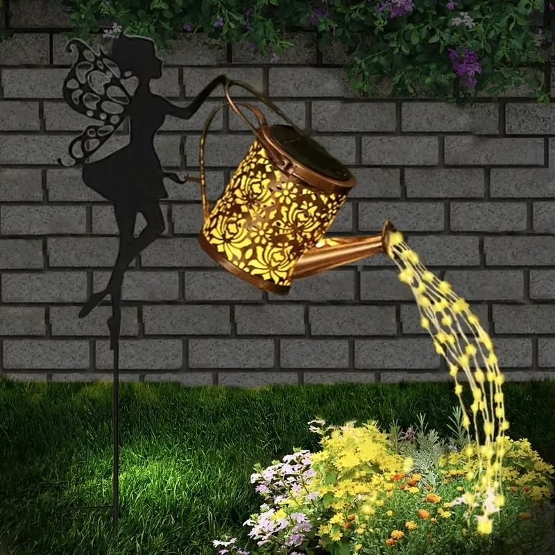 Iron Solar Lantern Outdoor Decorative Garden Light 16