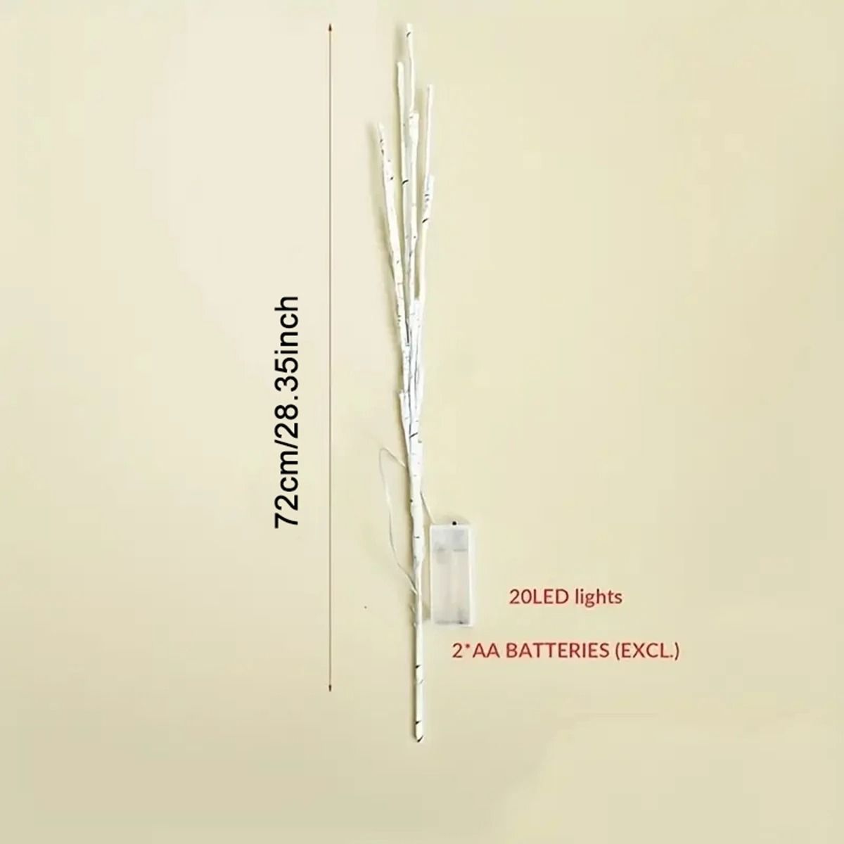 White Birch Branch LED Lights 6