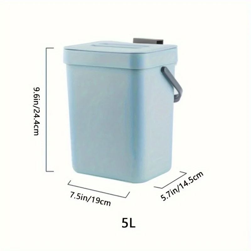 SpaceSaving QuietClose Trash Can 9