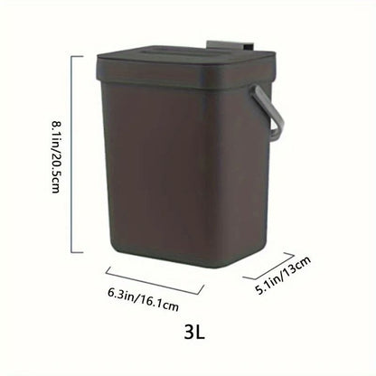 SpaceSaving QuietClose Trash Can 12