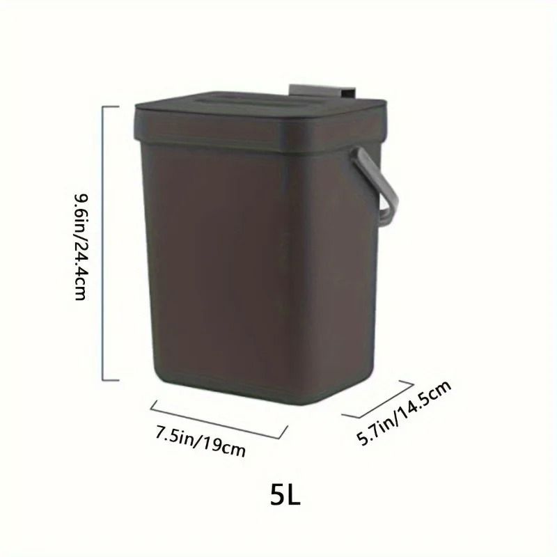 SpaceSaving QuietClose Trash Can 13