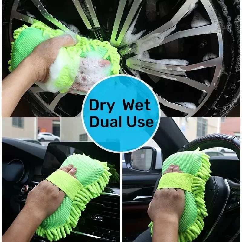 Microfiber Car Washing Sponge Glove 5