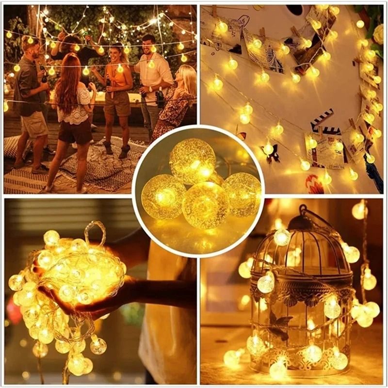 LED Crystal Ball String Lights 3
