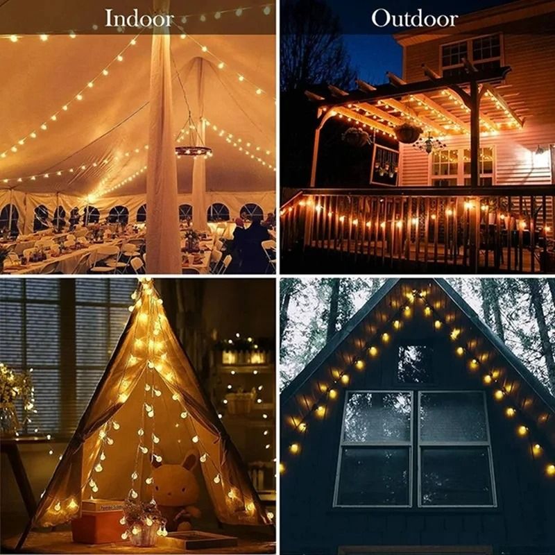 LED Crystal Ball String Lights 4