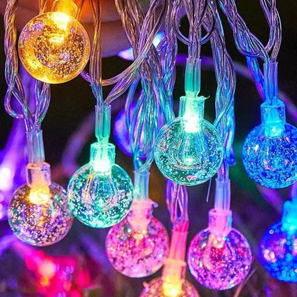 LED Crystal Ball String Lights 8