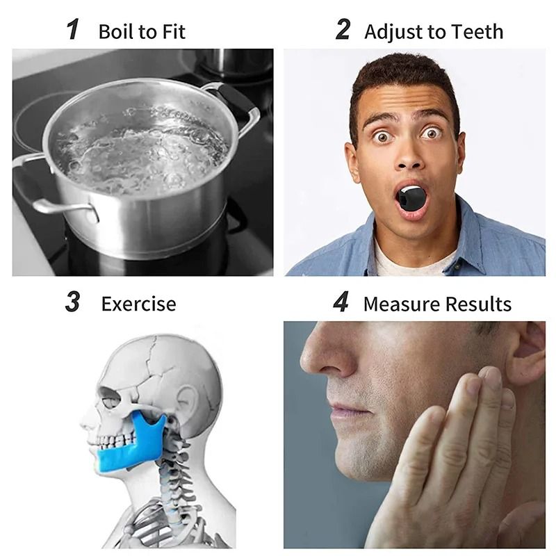Silicone Jaw Exerciser Facial Fitness Ball 4