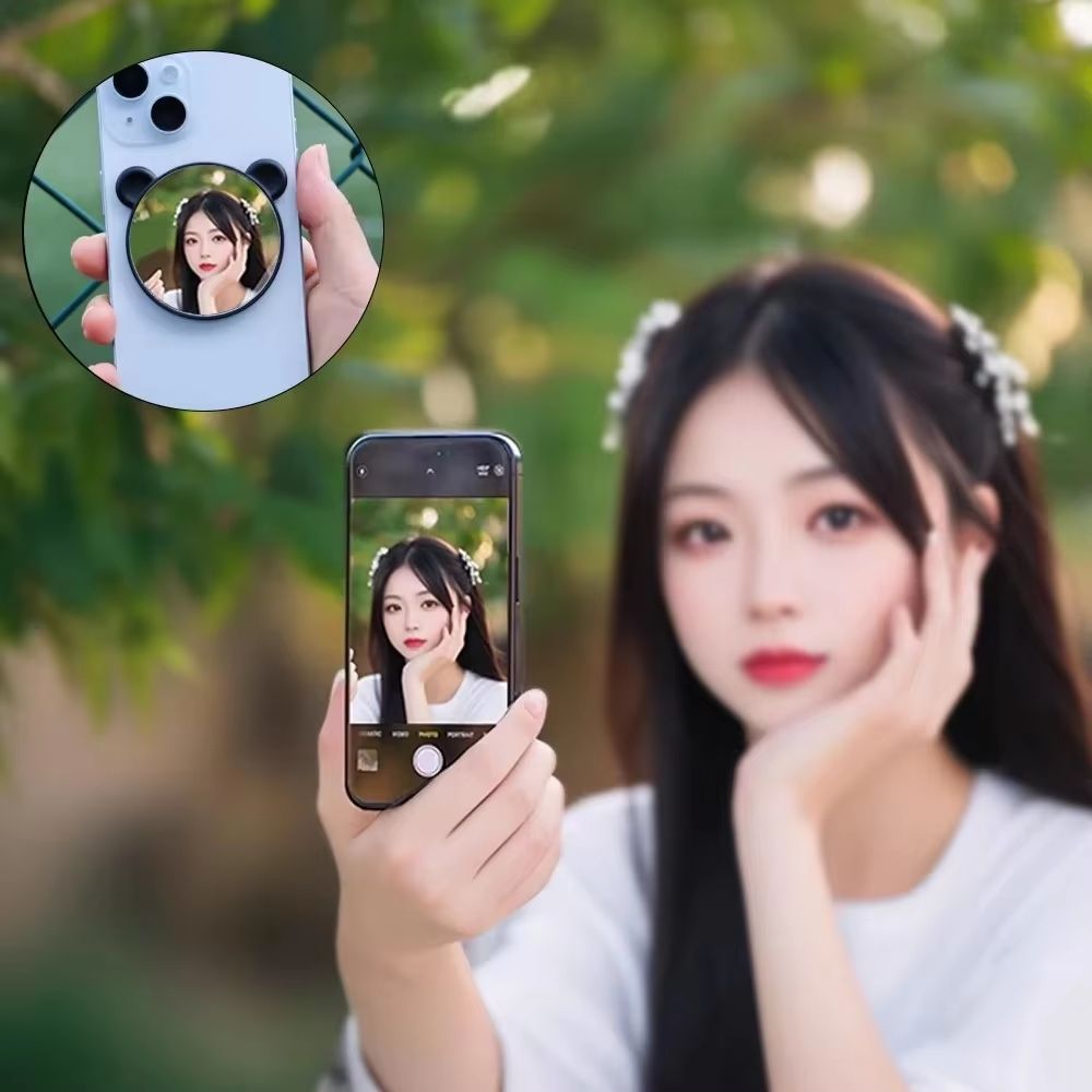 HandyMag Magnetic Selfie Mirror For IPhone  MagSafe BackCamera Wide Angle Mirror  Video Accessory 4