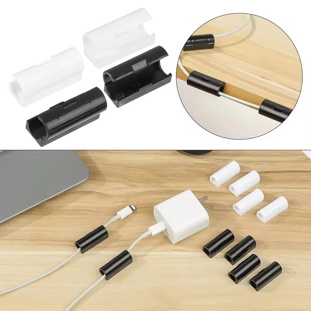 HandyClasp SelfAdhesive Cable Organizer Clips  SnapLock Wire Holder For Clean Desk  Wall Cord Manag 4