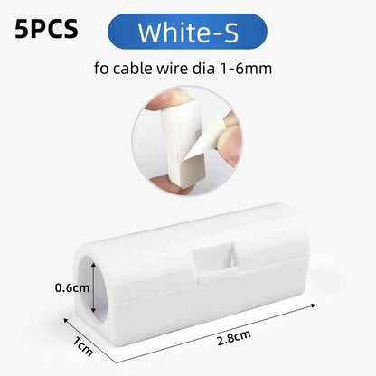 HandyClasp SelfAdhesive Cable Organizer Clips  SnapLock Wire Holder For Clean Desk  Wall Cord Manag 12