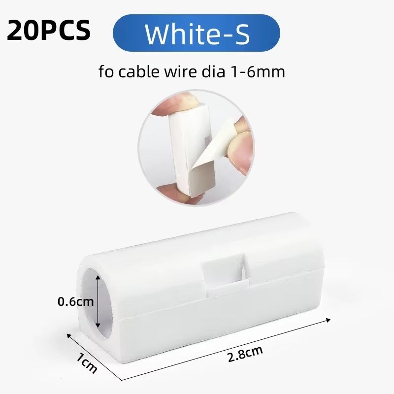 HandyClasp SelfAdhesive Cable Organizer Clips  SnapLock Wire Holder For Clean Desk  Wall Cord Manag 7