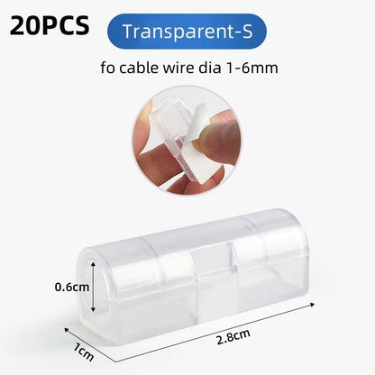 HandyClasp SelfAdhesive Cable Organizer Clips  SnapLock Wire Holder For Clean Desk  Wall Cord Manag 8