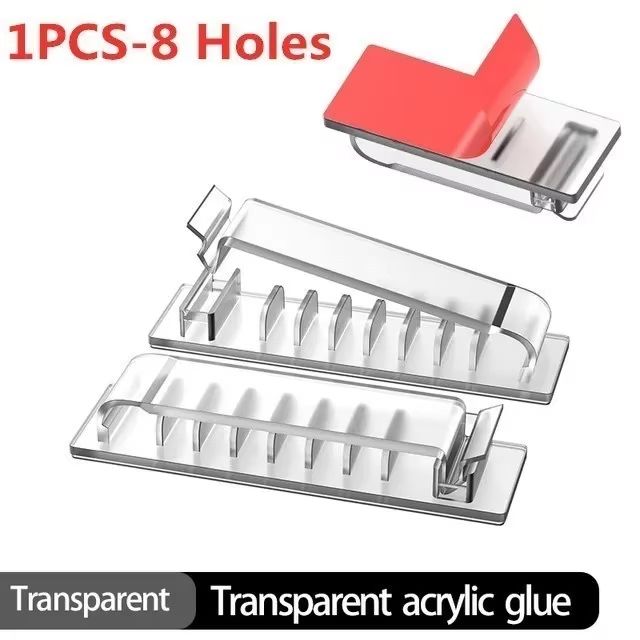 HandyGrip SelfAdhesive Cable Organizer Clips  Wire Tie  Clamp For Car Home  Office Cord Management 13