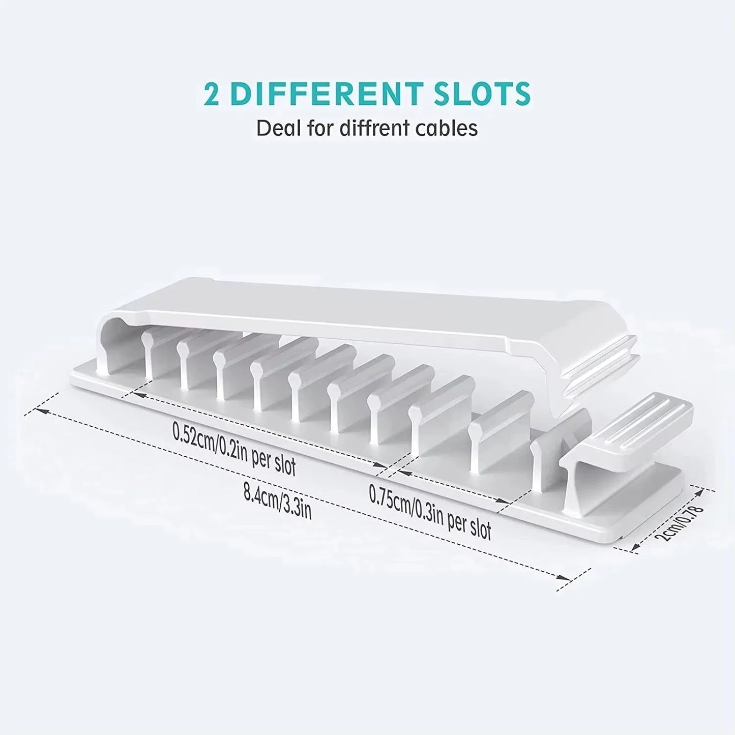 HandyGrip SelfAdhesive Cable Organizer Clips  Wire Tie  Clamp For Car Home  Office Cord Management 3