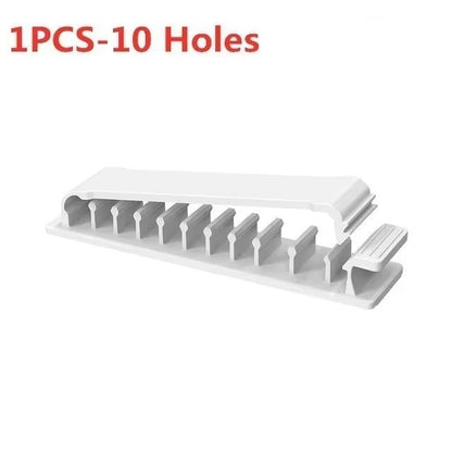 HandyGrip SelfAdhesive Cable Organizer Clips  Wire Tie  Clamp For Car Home  Office Cord Management 6