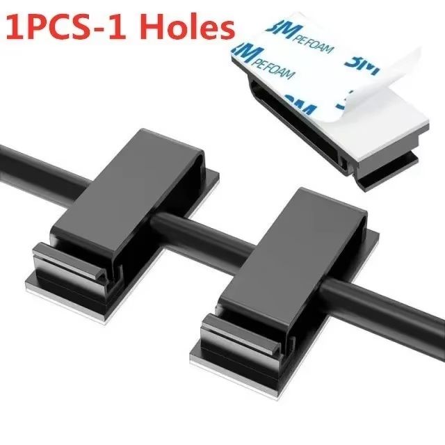 HandyGrip SelfAdhesive Cable Organizer Clips  Wire Tie  Clamp For Car Home  Office Cord Management 7