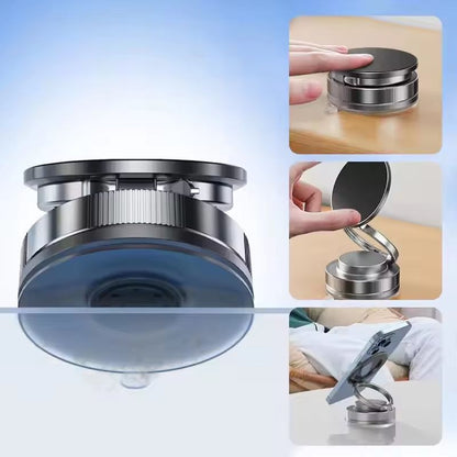 360 Rotating Magnetic Vacuum Car Phone Mount  Premium SuctionCup Holder With Strong Magnetic Adsorp 2