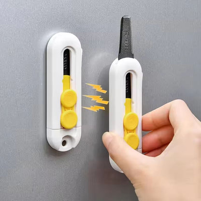 MagLock Pro Magnetic Courier Opening Knife – Retractable Self-Locking Unboxing Tool