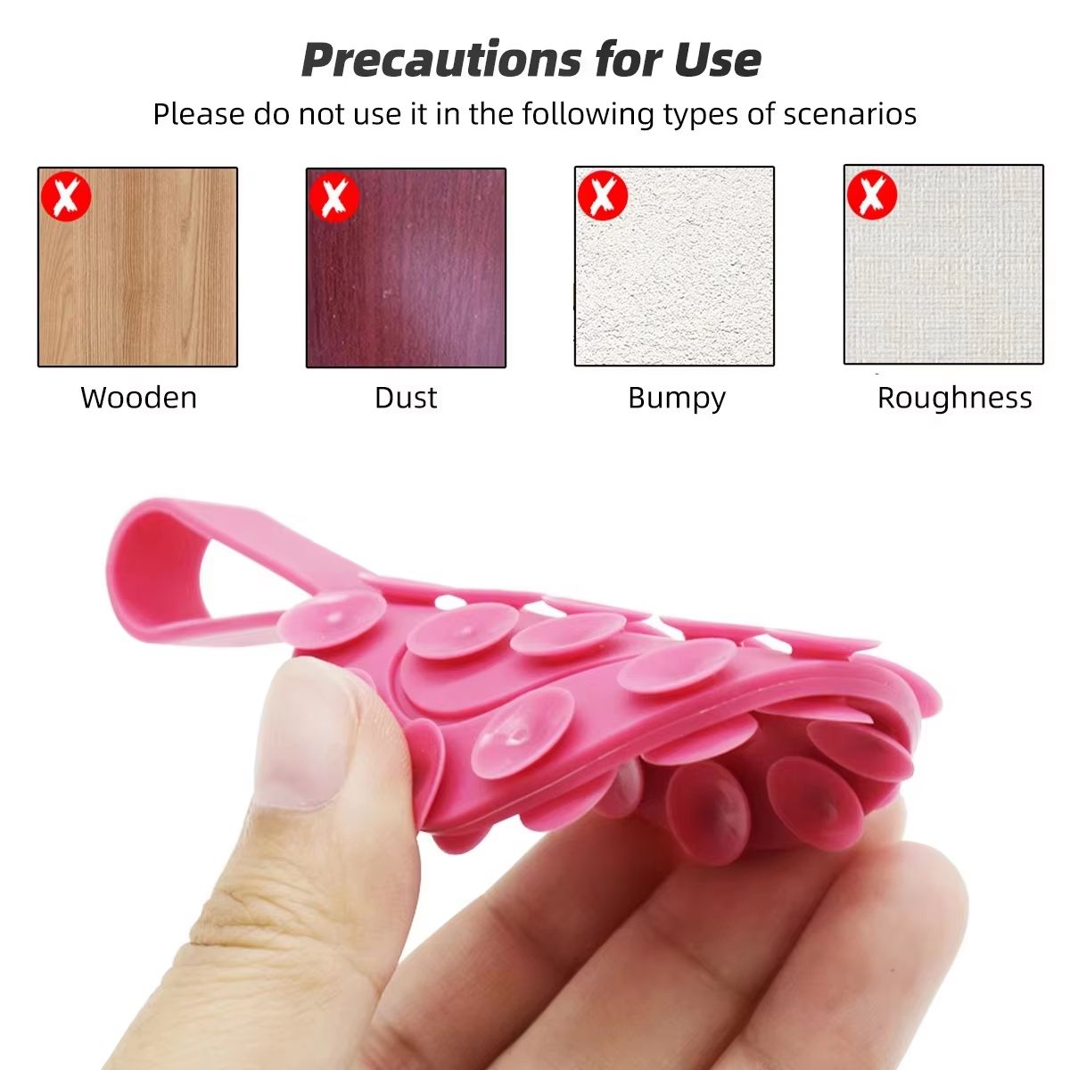 SuctionGrip Silicone DoubleSided Suction Cup Mobile Phone Stand  Portable AntiSlip Holder For Car D 4