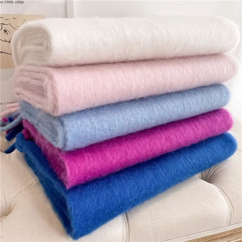 CozyLux Womens Winter Scarf  Cashmere Feel Pashmina Wrap With Tassels 1